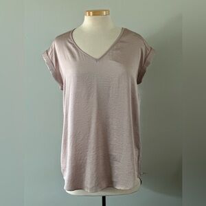 Express Gramercy V-Neck Blush Top